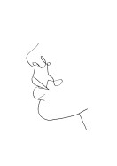 Face Profile Line Art | Crea il tuo poster