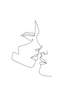Couple Kissing Sketch | Crea il tuo poster