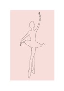 Pink Ballerina Dancing | Crea il tuo poster