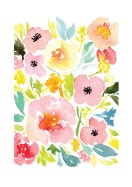 Flowers Watercolor Art | Crea il tuo poster