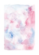 Abstract Blue And Pink Watercolor Art | Crea il tuo poster