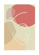 Colorful Art With Abstract Face | Crea il tuo poster