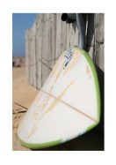 Surfboard In The Sand | Crea il tuo poster