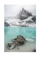 Lake And Snowy Mountain | Crea il tuo poster