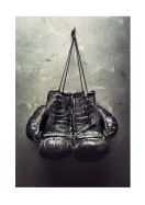 Boxing Gloves Hanging On Wall | Crea il tuo poster