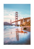 Golden Gate Bridge At Sunset | Crea il tuo poster