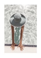 Woman In Sun Hat In The Pool | Crea il tuo poster