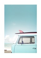 Vintage Car By The Ocean | Crea il tuo poster