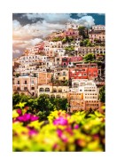 Colorful Houses In Positano | Crea il tuo poster