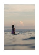 Surfer In The Ocean | Crea il tuo poster