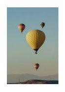 Hot Air Balloons In Blue Sky | Crea il tuo poster