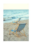 Beach Chairs By The Ocean | Crea il tuo poster