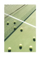 Tennis Balls On Tennis Court | Crea il tuo poster