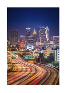 Atlanta Skyline At Night | Crea il tuo poster