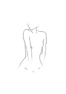 Female Body Silhouette No1 | Crea il tuo poster