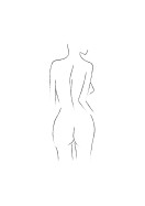 Female Body Silhouette No2 | Crea il tuo poster