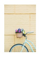 Bicycle With Flowers In Basket | Crea il tuo poster